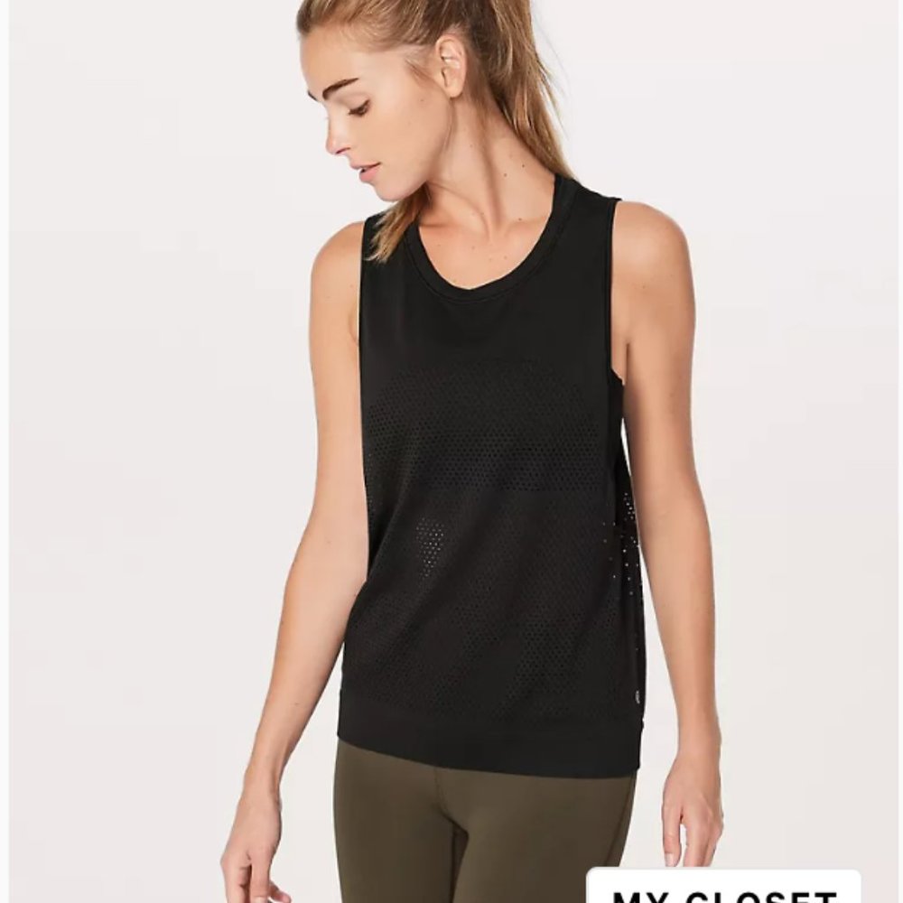 LULULEMON BREEZE BY MUSCLE TANK II BLACK